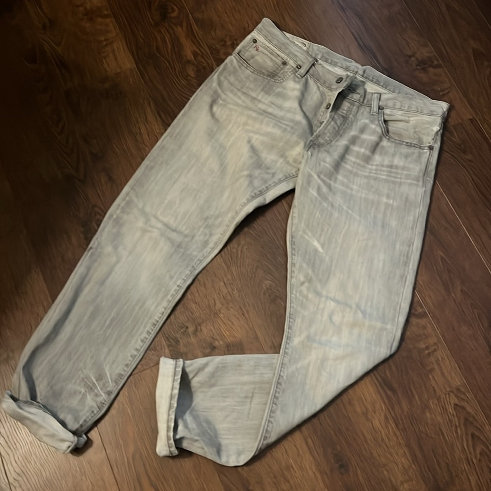 Polo Ralph Lauren Button Fly Jeans Varick Slim Straight 32X31